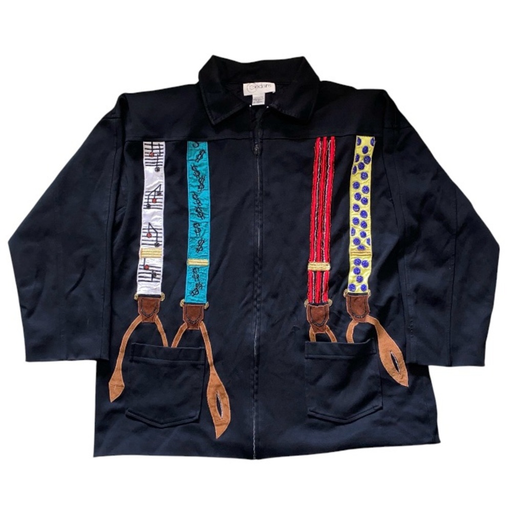 Vintage Cedars Beaded Cotton urban Jacket Western Horse Women’s Large (N)